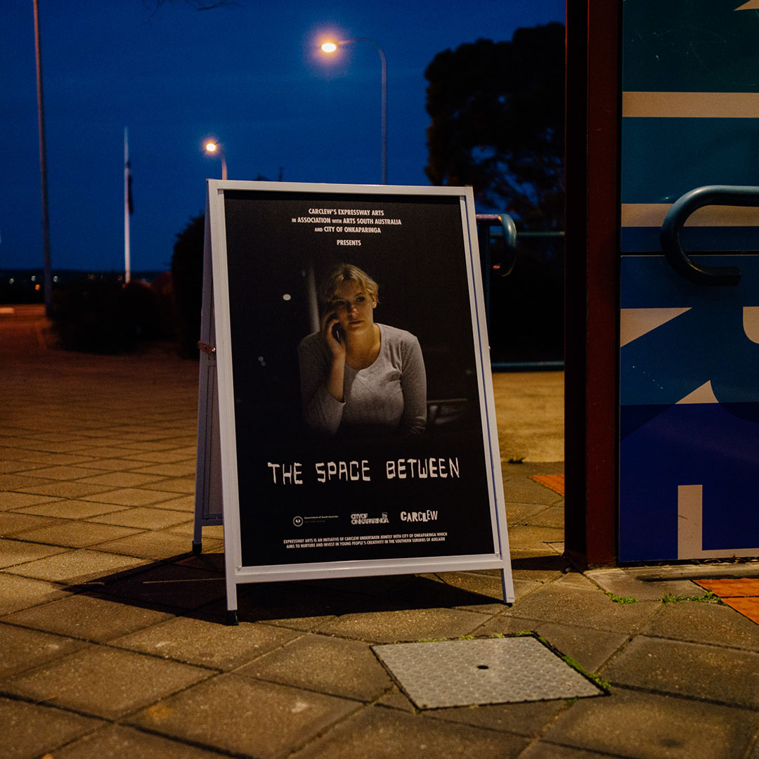 A-frame of The Space Between film poster