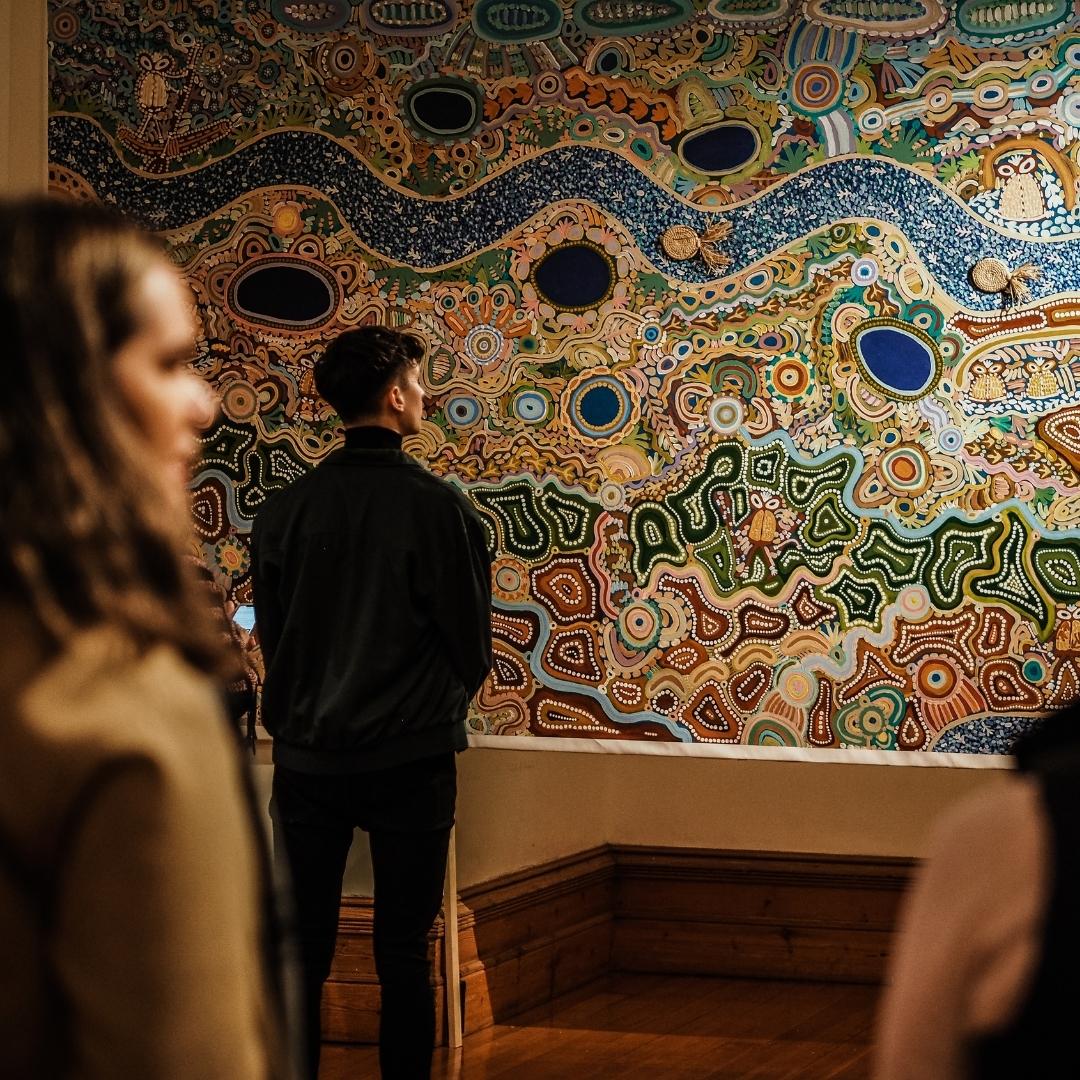 Cedric Varcoe (Ngarrindjeri, Narungga) and Carly Dodd (Kaurna, Narungga, Ngarrindjeri), 'Untitled' collaborative mural 2019